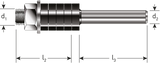 Rotec spindel zonder lager | ø8 | d2=8 - 271.42.0800