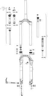 Fourche à suspension Rockshox judy gold rl fourche suspendue rs judy gold rl 100mm noir