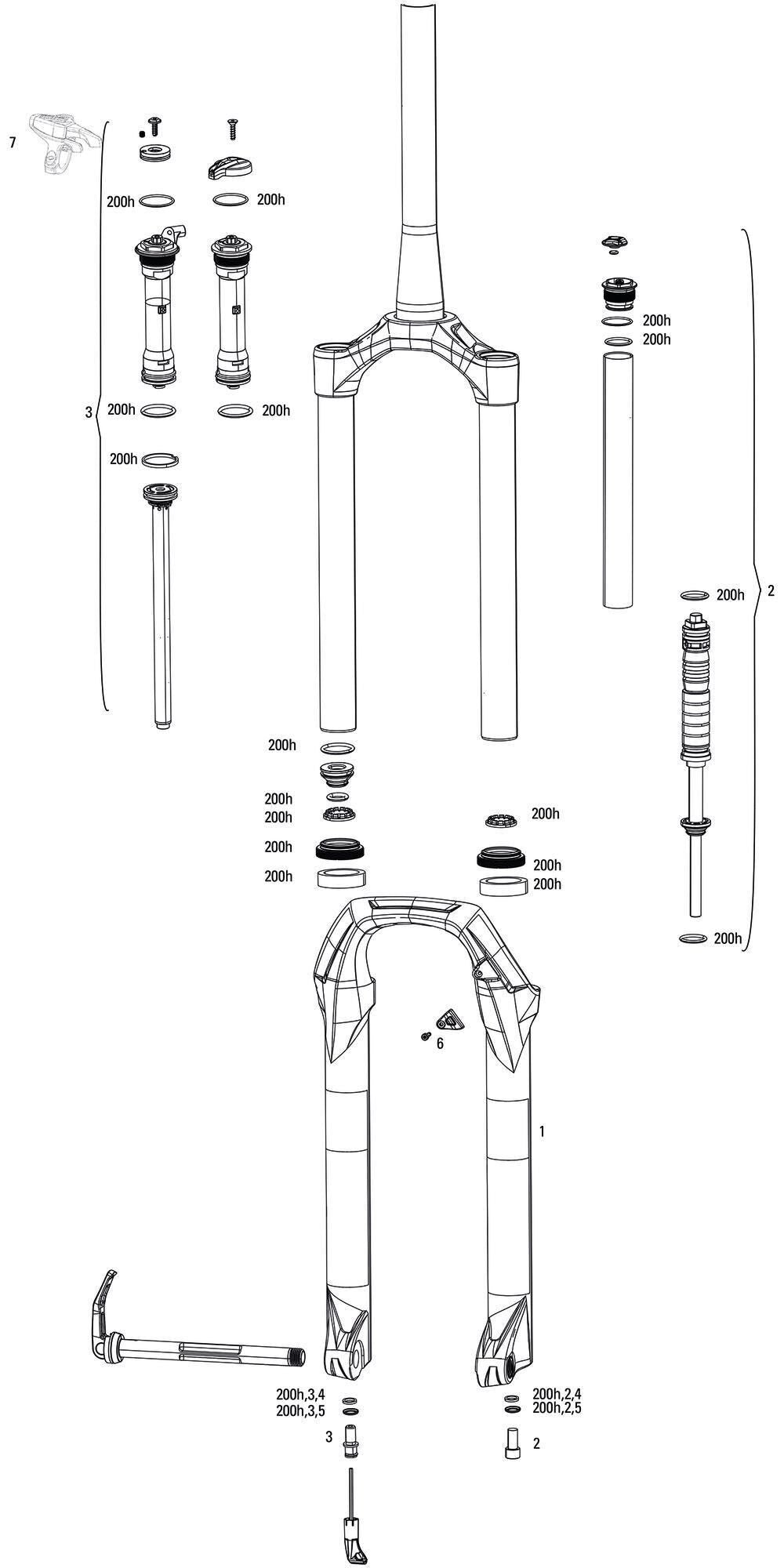 Fourche à suspension Rockshox judy gold rl fourche suspendue rs judy gold rl 100mm noir