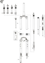 Fourche à suspension Rockshox recon silver rl 29 fourche à suspension rs recon sil.rl 1 1 8 noir