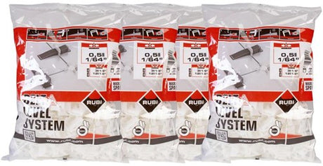Rubi delta level systeem clips | dikte 0,5 mm | hoogte 3-12 mm | 2400 stuks - 03932