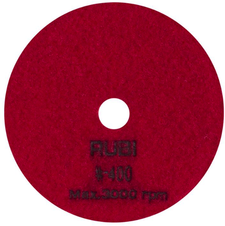 Rubi schuur- en polijstpad | ø100 mm | korrel #400 - 62973