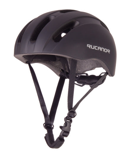 Rucanor city flow casque de vélo e-bike réglable noir taille 58-61 cm (l)