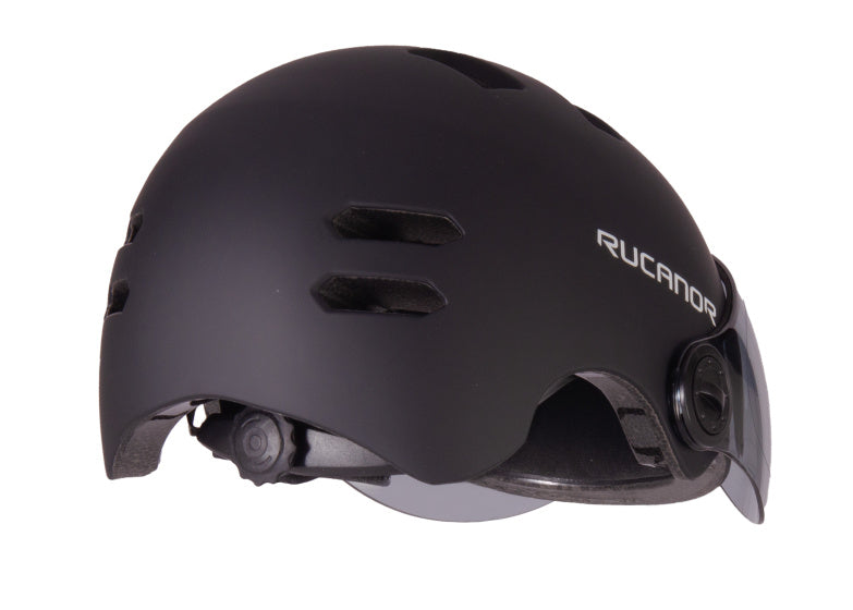 Rucanor Urban Sprint Casque de vélo réglable Noir Taille 55-58 cm (M)