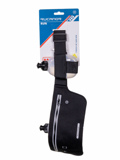 Rucanor Running Hip Sac 2 bouteilles unisexes noir