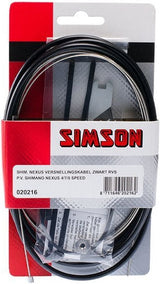 Simson Gear Cable Set Nexus 1700 2150 mm de plata negra