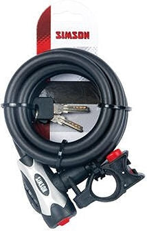 Simson Cable Lock Pro 12x180 Negro