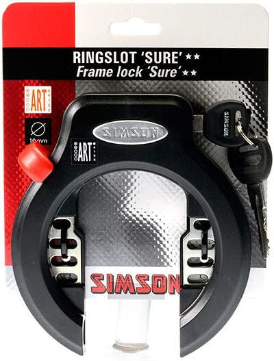 Simson Ringslot Sure Art2 Black, 6.5cm bicycle