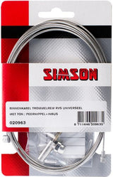 Simson inner cable drum brake 225 cm stainless steel silver