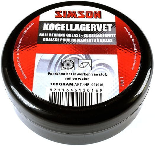 Simson kogellagervet zwart