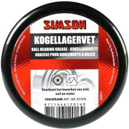 Simson kogellagervet zwart