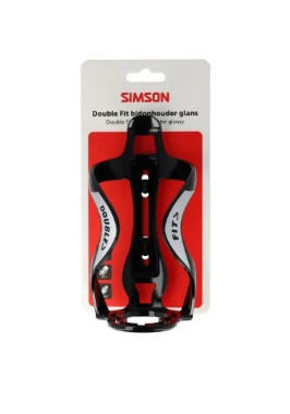 Bouteille et porte-bouteille Simson double ajustement noir brillant