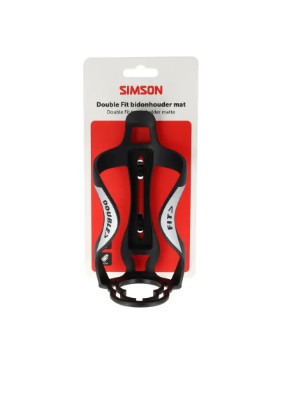 Simson porte-bouteille et bouteille d'eau double ajustement noir mat