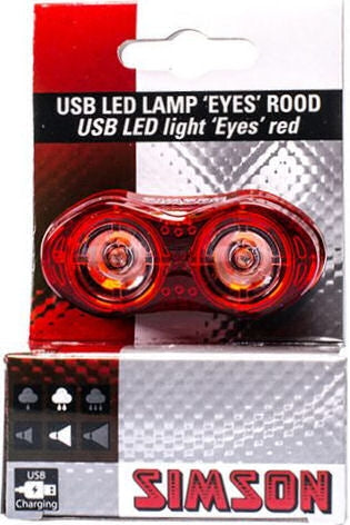 Les yeux de lampe LED USB Simson rouge 3 lumen