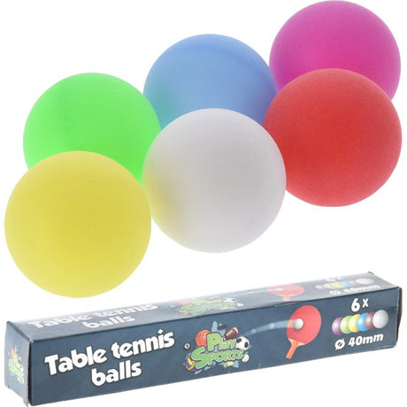 Boîte de balles de tennis de table de 6 pièces