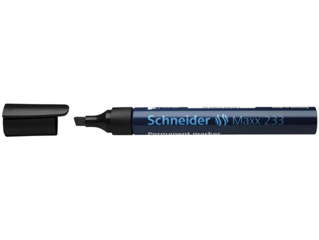 Schneider marqueur permanent 233 burin noir 10 pcs