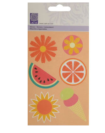 Vaessen creative • autocollants cart-us 2pcs joyeux soleil