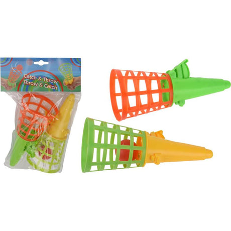 Jeu d'attrape-balle, set de 3 pièces en plastique