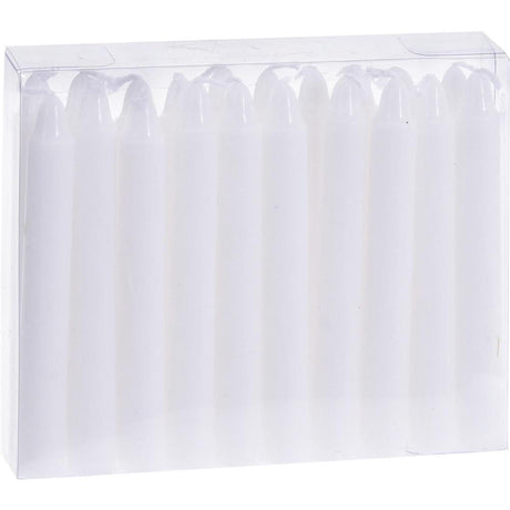 Bougies pour sapin de Noël Home style 20 pièces 10,5 cm blanc