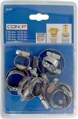 Con:p jeu d'anneaux de tension (mélange 10 pièces) acier inoxydable - sa166