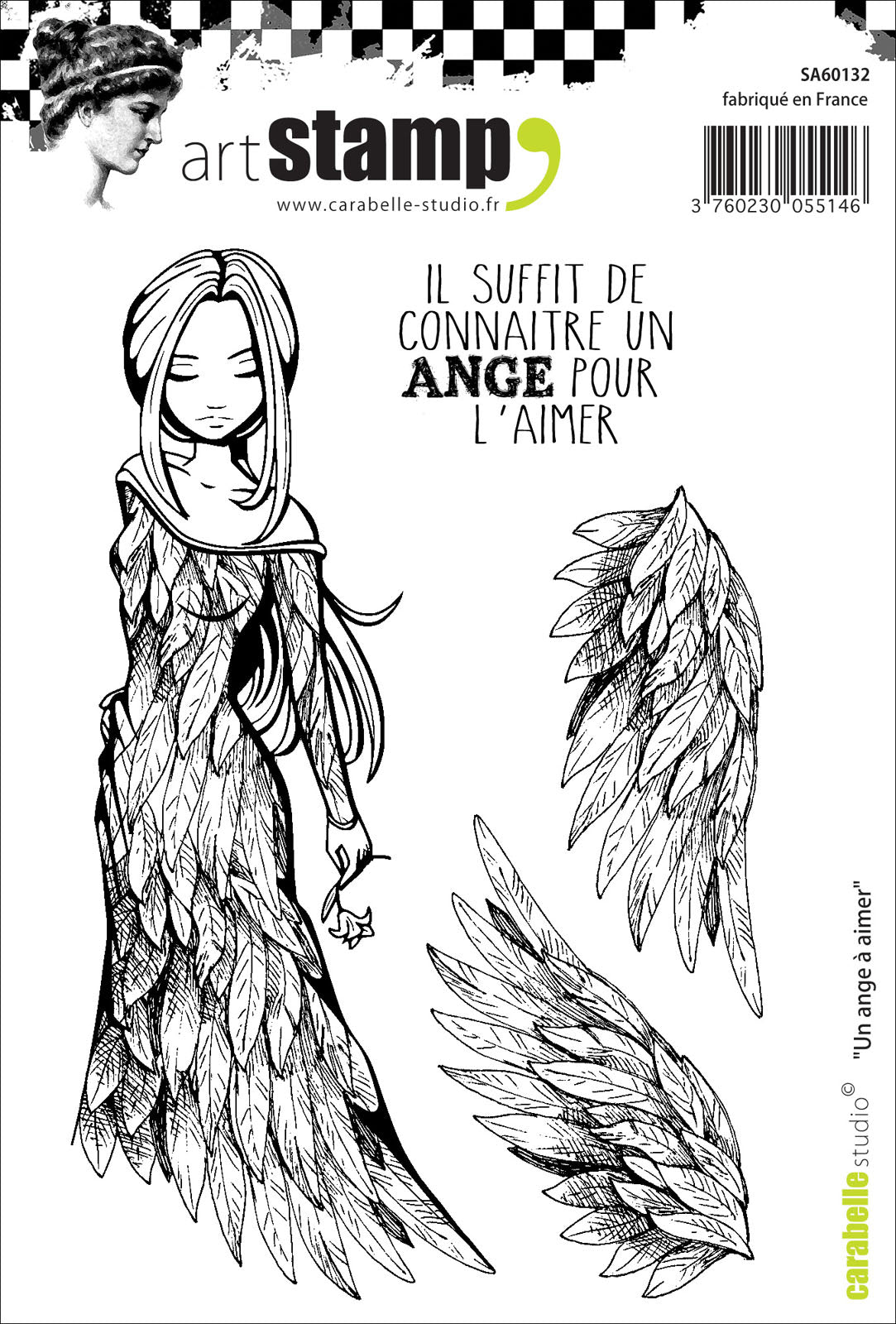 Carabelle studio • cling stamp a6 un ange a aimer