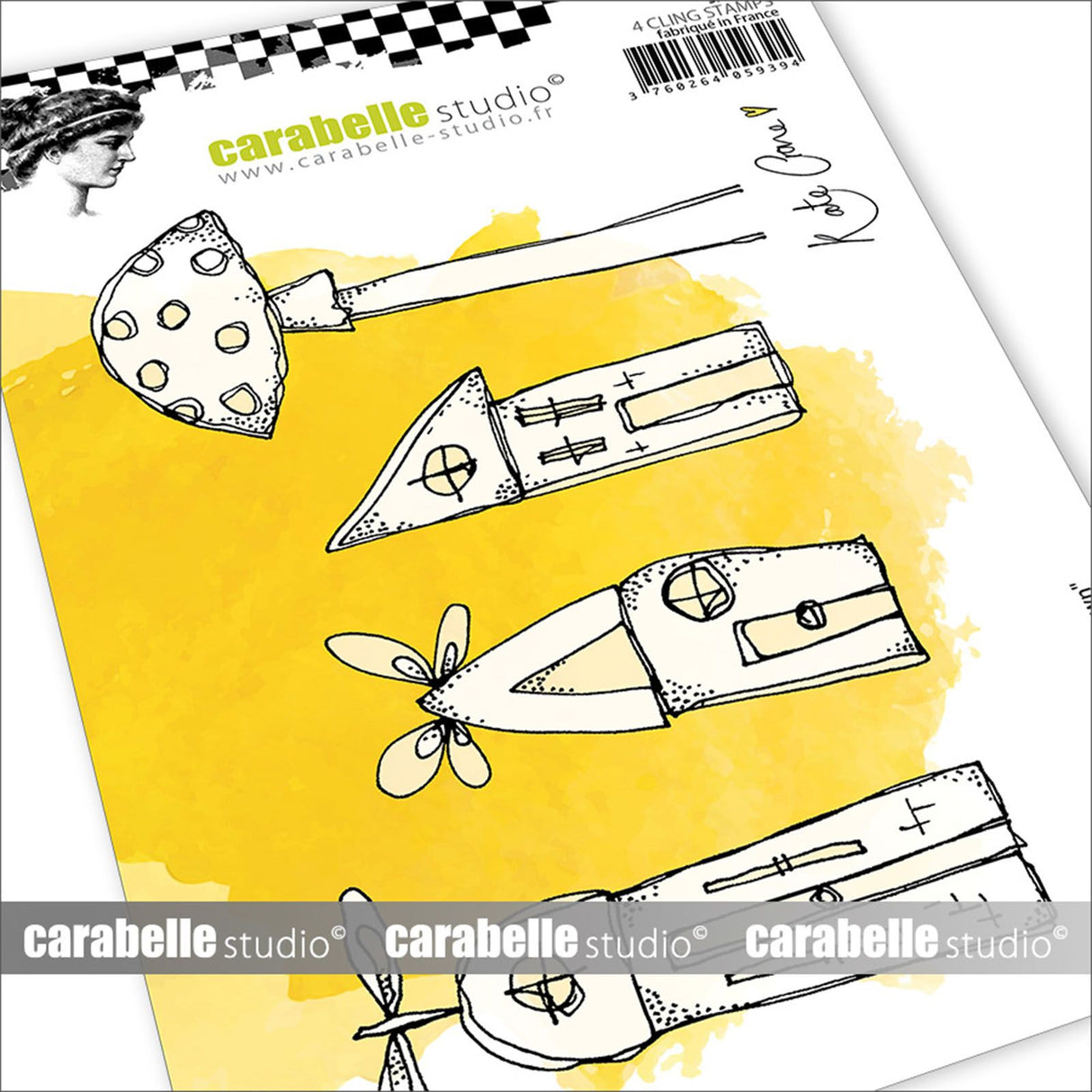 Carabelle studio • tampon étirable a6 ville des fées