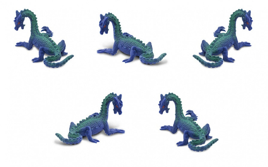 Safari Sea Draves joue des figures 2 cm BLA-sans Blue 192 pièces