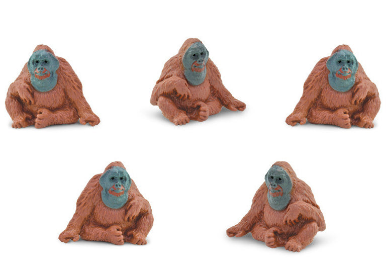 SAFARI ORANGUTAN PLAY SET 2,5 cm Brun 192 pièces