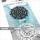 Carabelle studio • ensemble de pochoirs pour tampons d'art, napperon #1