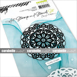 Carabelle studio • ensemble de pochoirs pour tampons d'art, napperon #1
