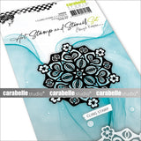 Carabelle studio • ensemble de pochoirs pour tampons d'art, napperon #2