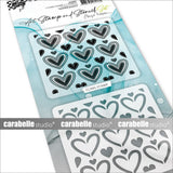Carabelle studio • ensemble de pochoirs pour tampons d'art, motif chaleureux