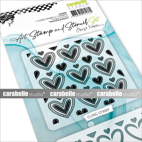 Carabelle studio • ensemble de pochoirs pour tampons d'art, motif chaleureux