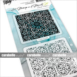 Carabelle studio • ensemble de pochoirs de tampons d'art motif fleuri