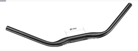 Satori Noirette de direction Bend 31,8 mm noir mat 630 mm (vélo électrique)