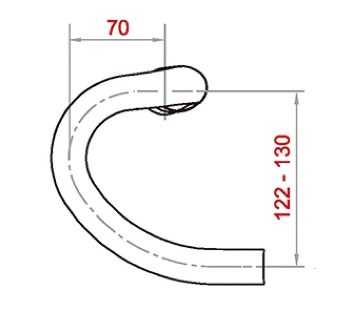 Guidon Satori x-race aero ø31,8mm l=420mm - noir mat