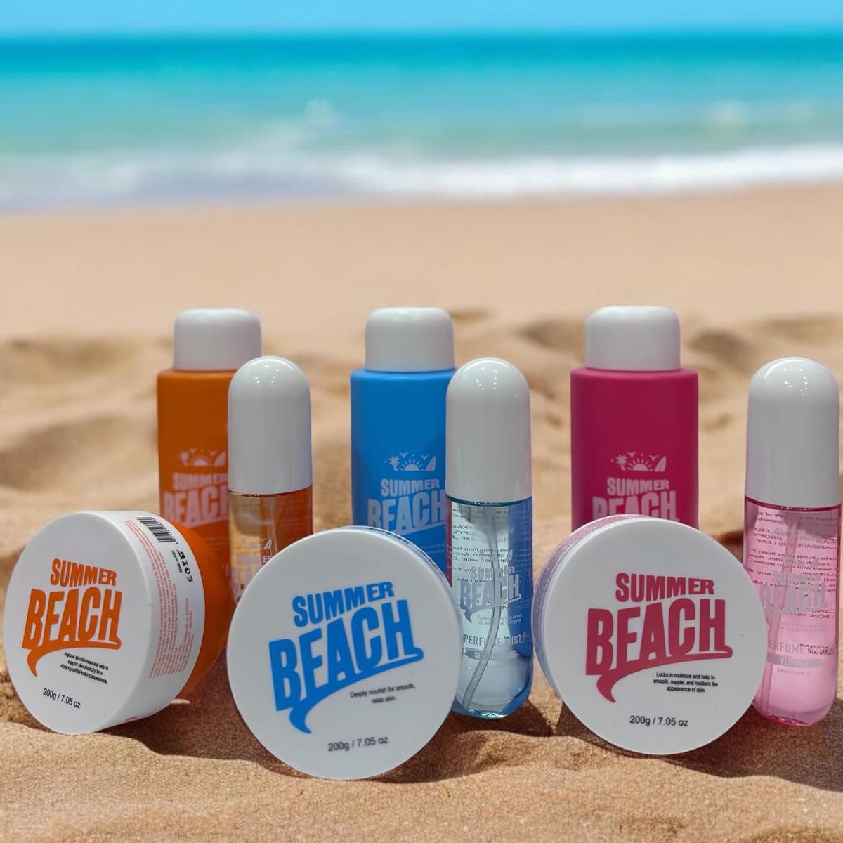 Beurre corporel de plage d'été brise marine 200gr.