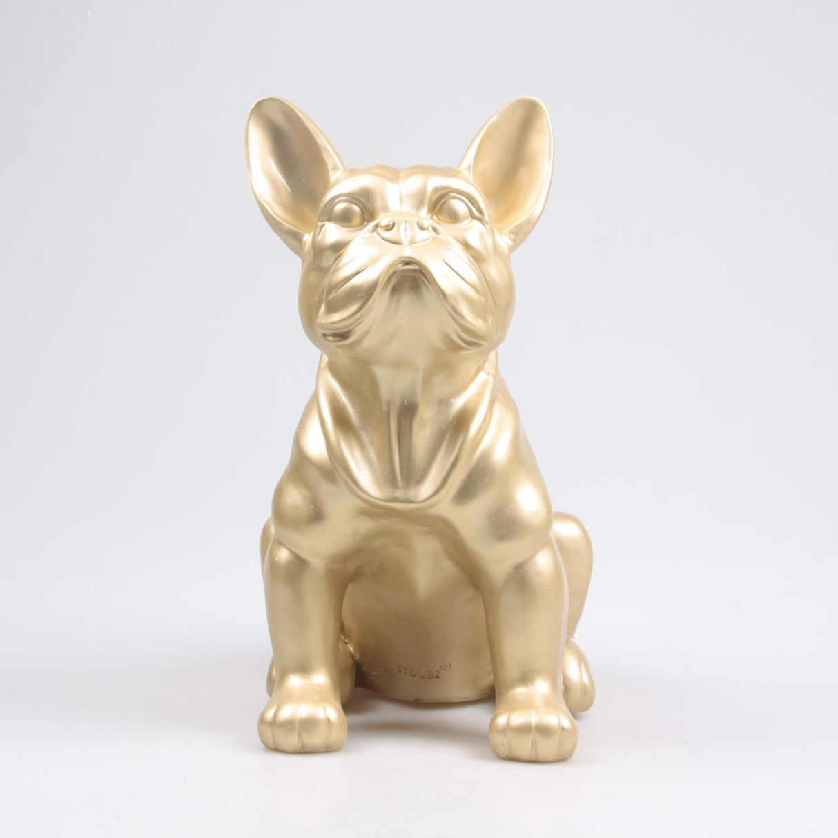 Stoobz design stoobz chien bouledogue français or 37cm