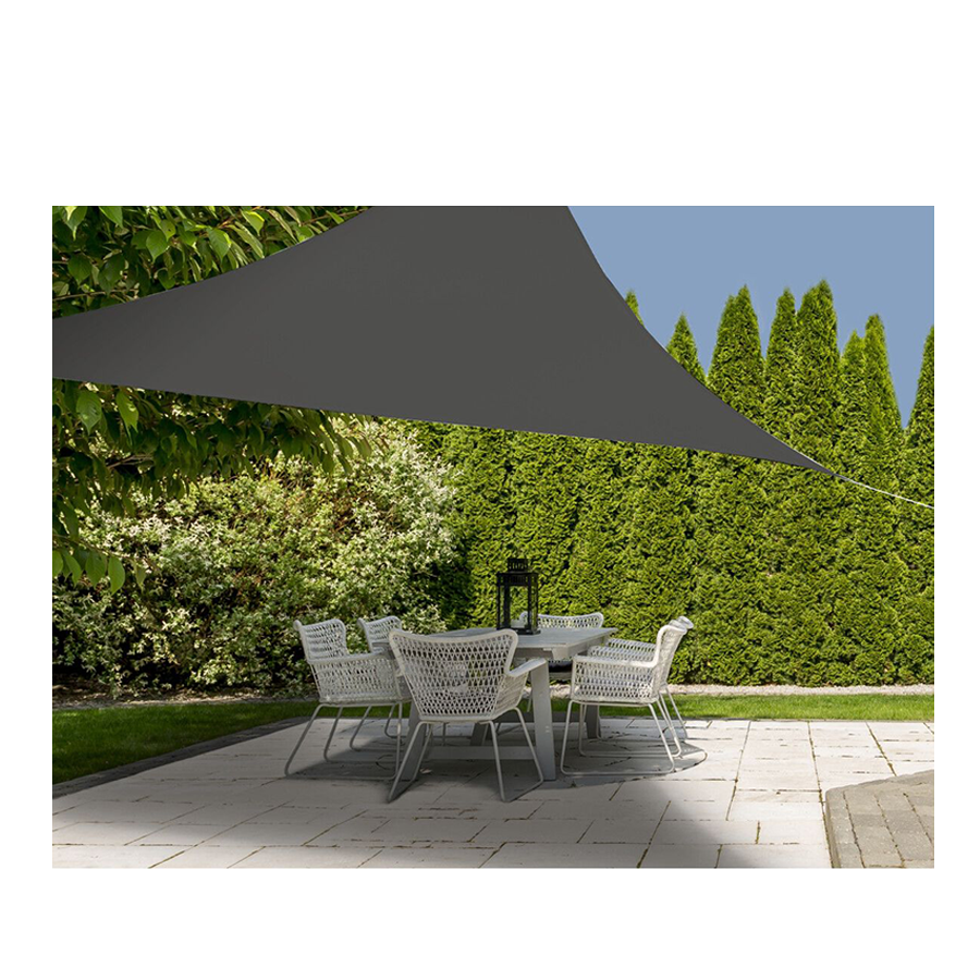 Triangle de tissu de Shade Progarden 3x3x3 m gris foncé