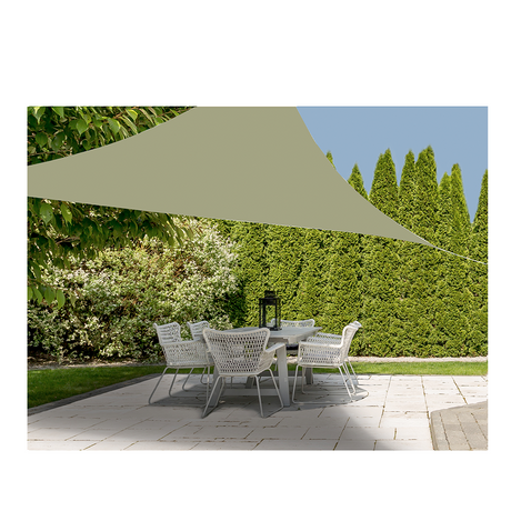 Toile d'ombrage d'ambiance triangle 3 x 3 x 3 m vert