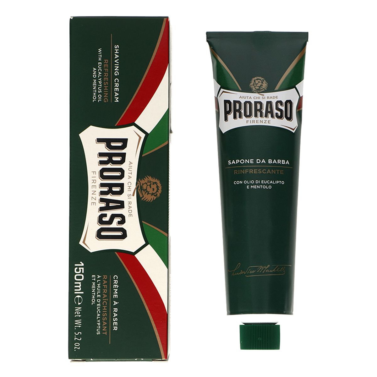 Proraso crème à raser eucalyptus mentholé tube 150ml