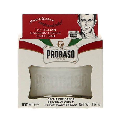 Proraso baume pré cendre crème peau sensible 100ml