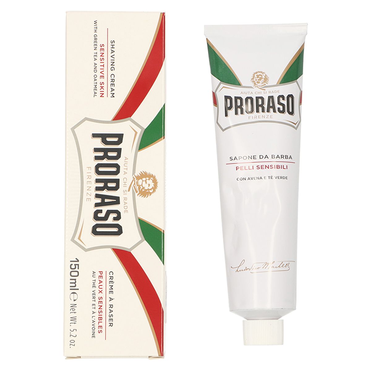 Proraso crème à raser thé vert tube 150ml