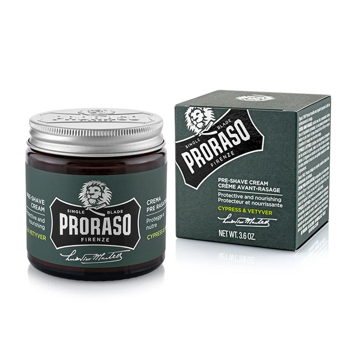 Proraso crème pré-rasage cyprès vétiver 100ml