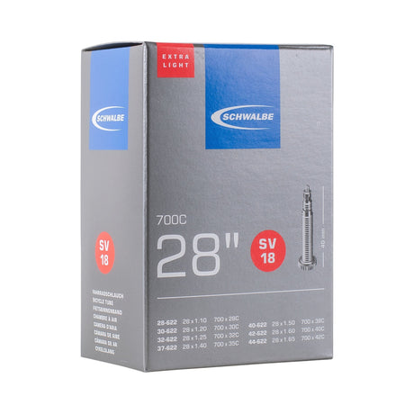 Tube intérieur de Schwalbe SV18 Extra Light 28 28 47-622 635 40 mm Valiel