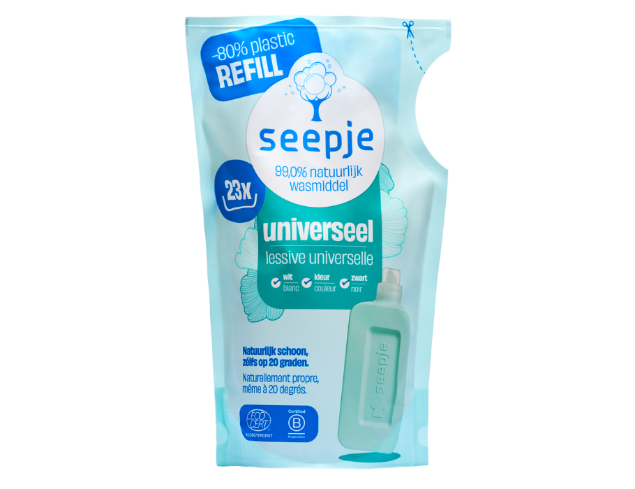 Recharge Seepje - lessive liquide - universelle - jasmin pétillant