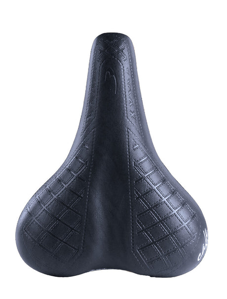 Bicycle Saddle Selle Bassano Cafe Racer Bobber pour hommes - noir