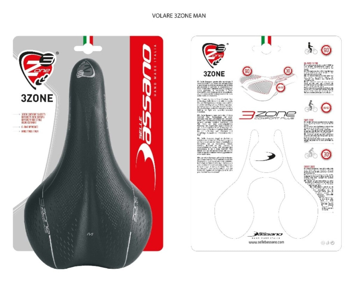 Selle Soulle Bassano Volare M x33 Hommes - noir