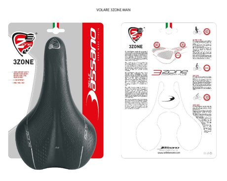 Selle Soulle Bassano Volare M x33 Hommes - noir