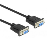 Delock câble série RS-232 sub-D9 fiche à fiche 10 m null modem